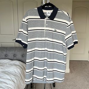 NWOT Lacoste striped polo